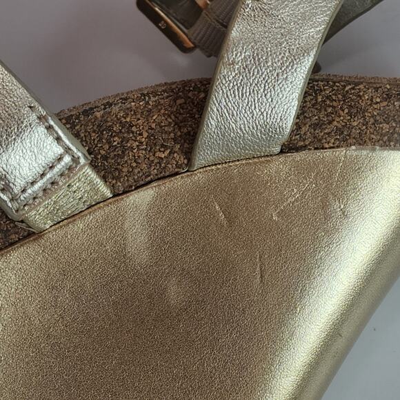 Sam Edelman Gold Wedge Nelson Sandals+ - Picture 10 of 12